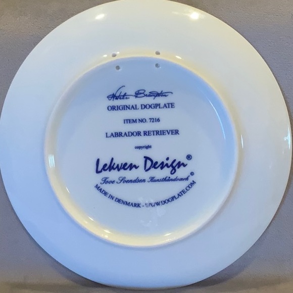 Natalia Brampton original Dogplate Labrador Retriever Porcelain made in Denmark - Picture 2 of 5